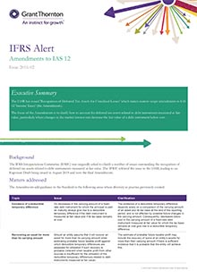 Amendments to IAS12